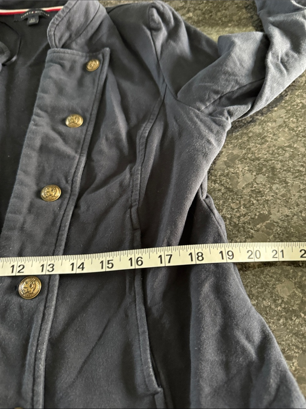 Tommy Hilfiger Women’s Navy Military-Inspired Jacket – L - Picture 9 of 10
